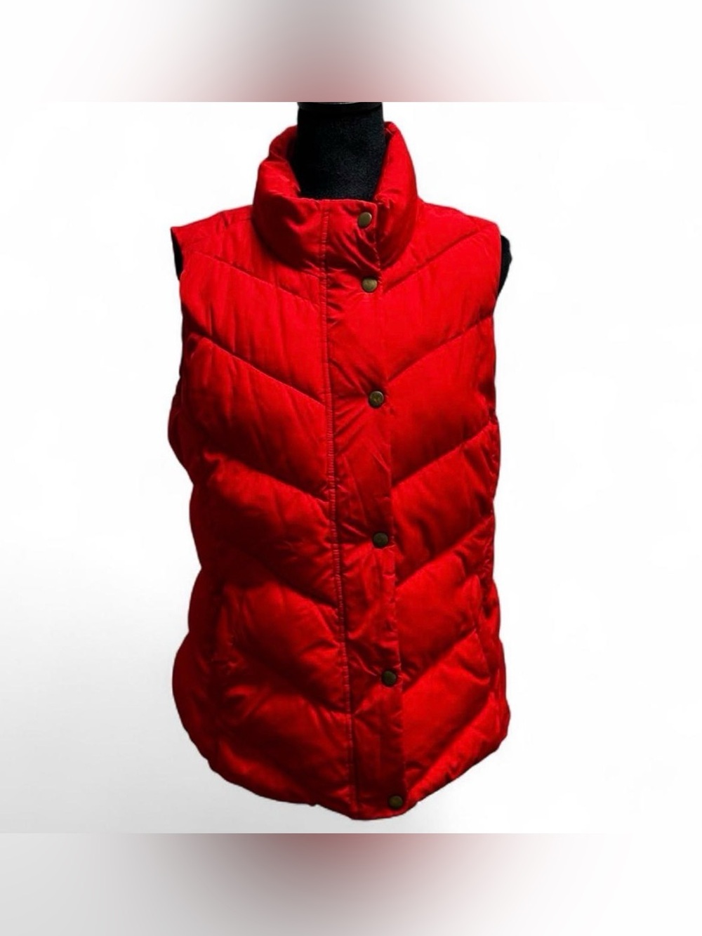 GAP Red Quilted Sleeveless Puffer Vest